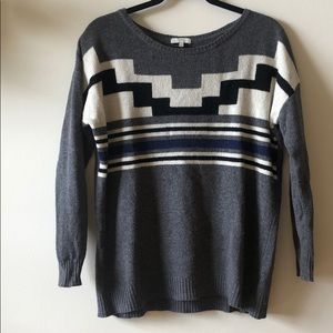 Joie Gray Aztec Sweater